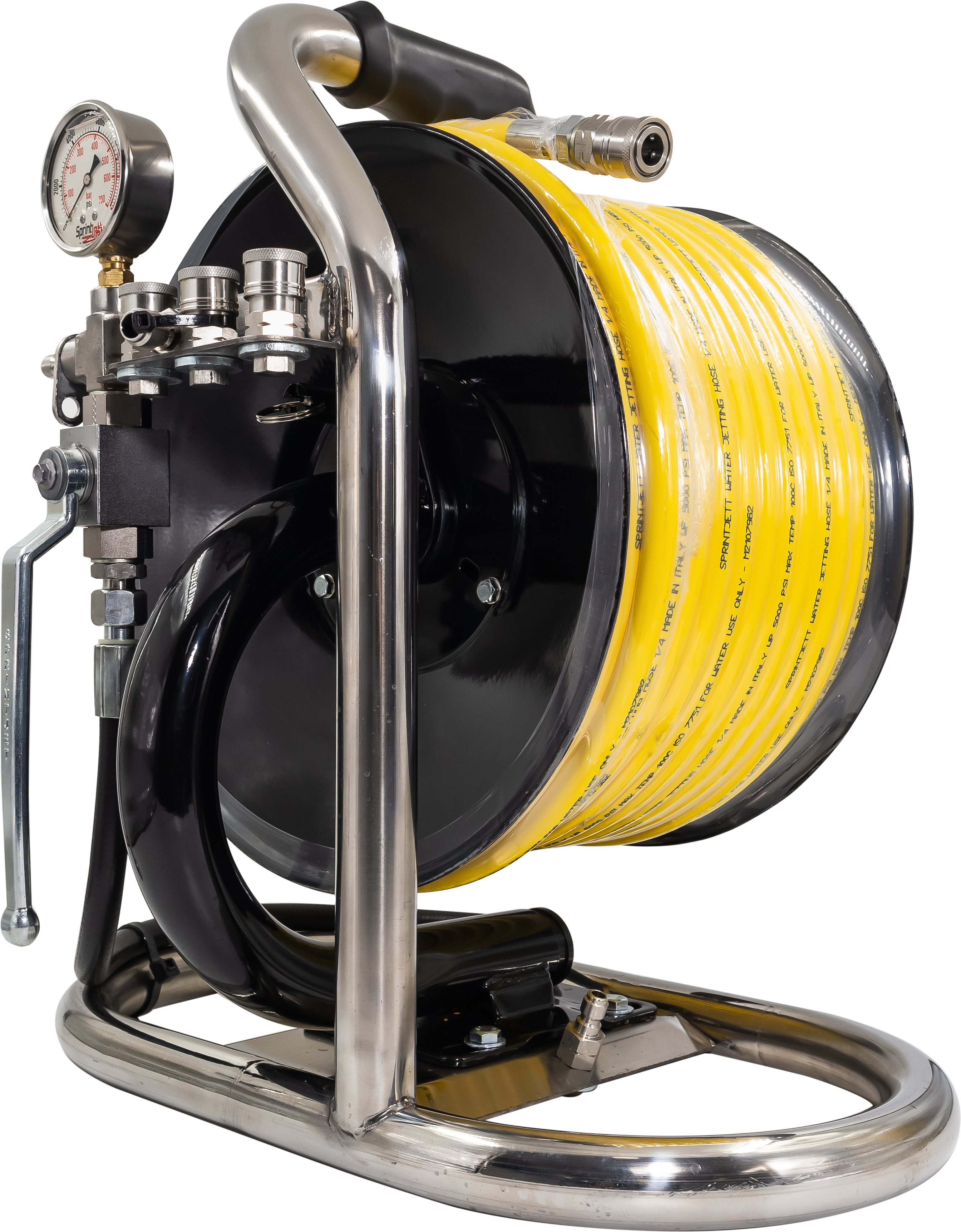 Mini Reel + 1/4 Sprintjett Yellow [175 PW134-MRP 60Y 4]