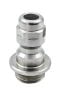 1/4" BSP Quick Connect Plug - Economy[165 HT8MSF-X] - 1/4" BSP Male, Flanged