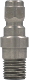 1/4" BSP Quick Connect Plug - Economy[165 HT8MSF-X] - 1/4" BSP Male, Stubbie