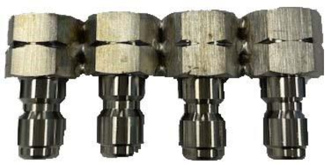 Softwash Nozzle Holder – with 2 Nozzles plus Revolver [Softwash Nozzle Holder-4Nozzles]