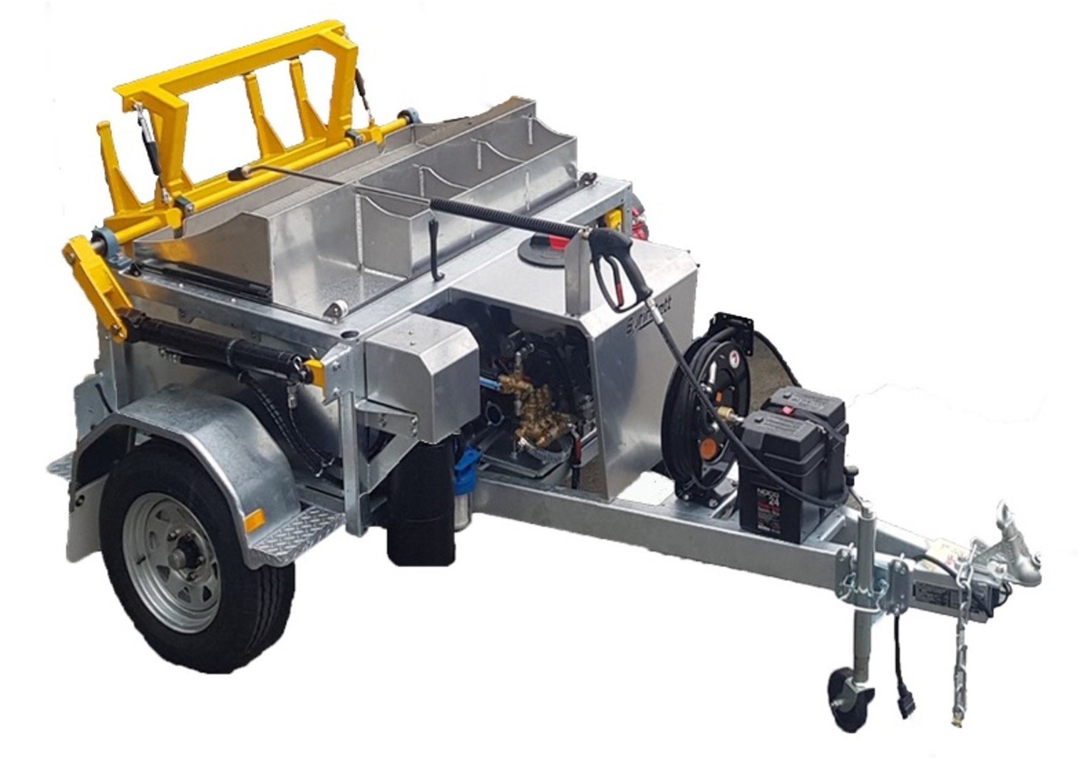 Sprintjett Bin Cleaning Trailer SJ-BCT