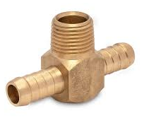 Female 2way Tee Brass
