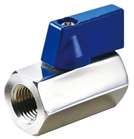 1/4" M/F Mini Ball Valve Stainless [SMB-006MF]