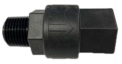 Softwash Check Valve 1/2" Male (Inlet) / Female Poly[6853990]